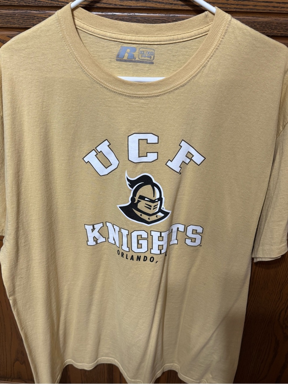 Russell Athletic Tan/Gold Collegiate Graphic Tee